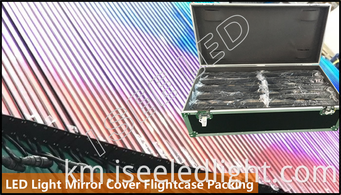 Mirror Led Light Digital Controllable Flightcase Packing